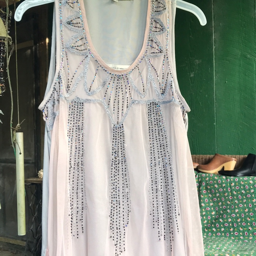 Hopeless Romantic vintage looking sequin mesh top  . Grayish, perfect condition